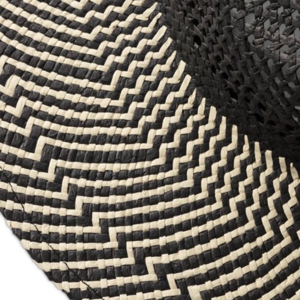 NWT Tabitha Brown x Target black and natural straw hat - Picture 4 of 5